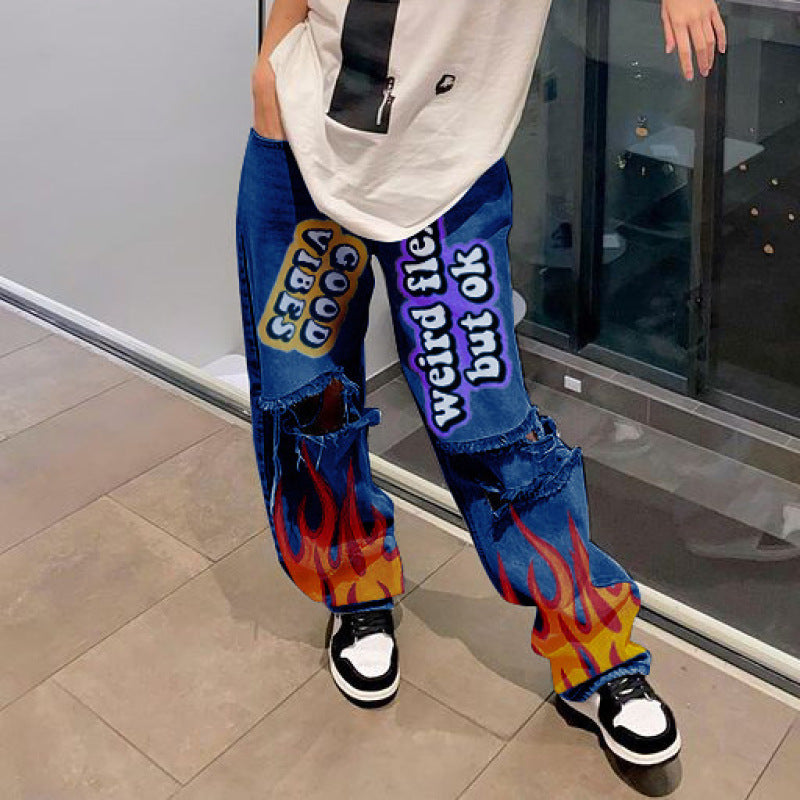 Graffiti Painted Pants