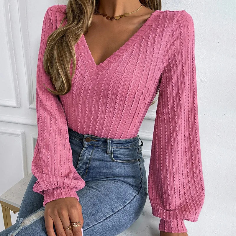 Pink Embroidered Sweater