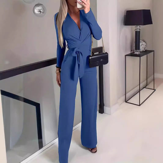 Blue Jumpsuit Designer Fit