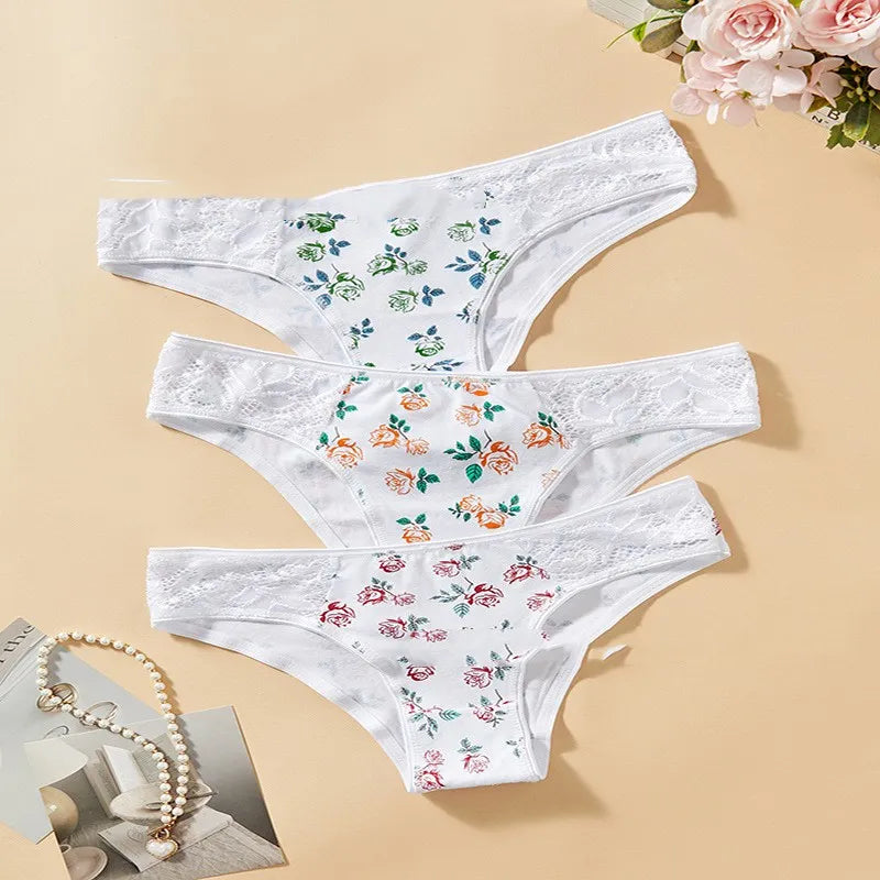 2x Flowery Underwear